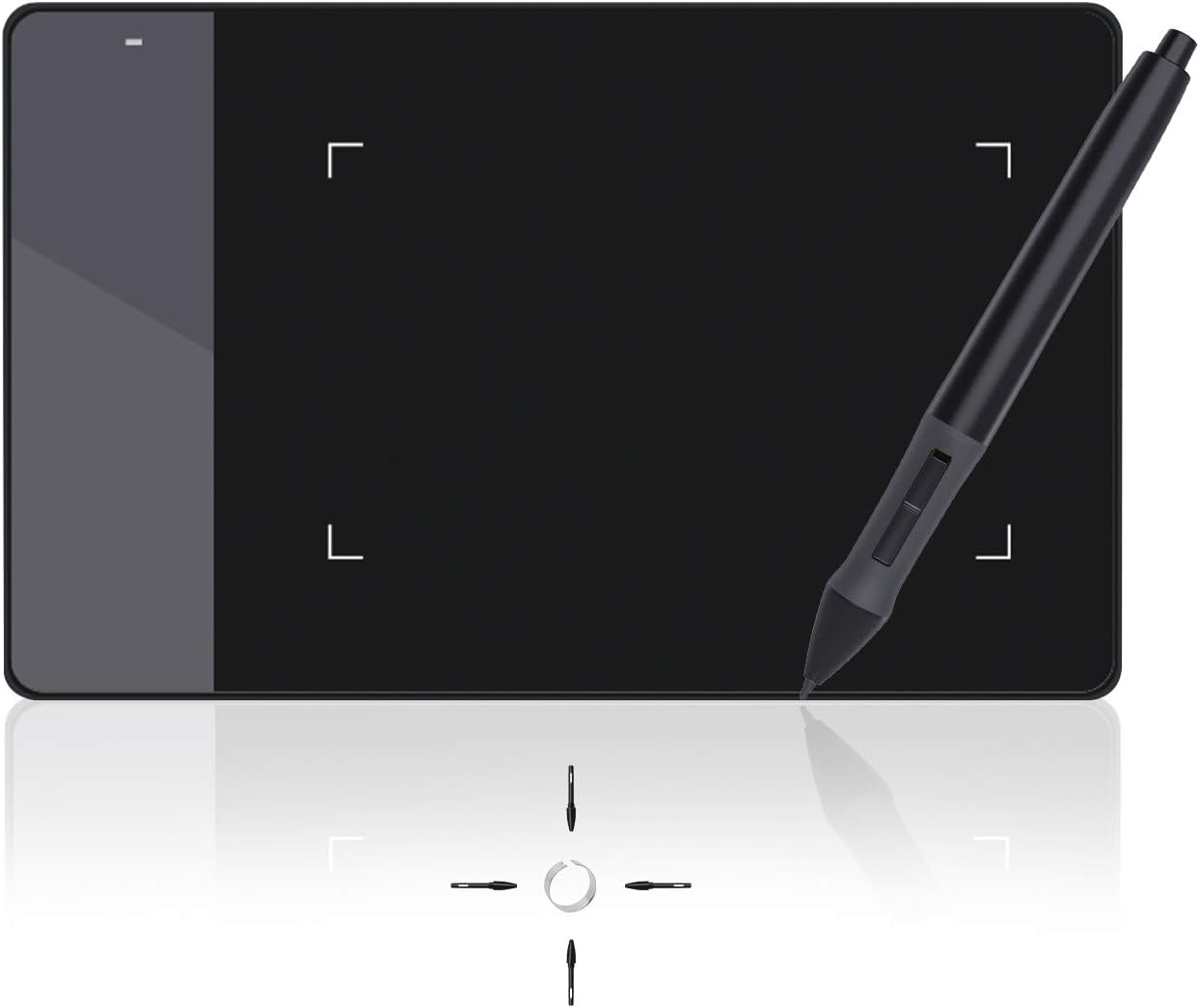 Huion 420 Drawing Tablet 4 x 2.23 Inches OSU Digital Pen Tablet Signature Pad Graphics Tablet Compatible with Mac and Window