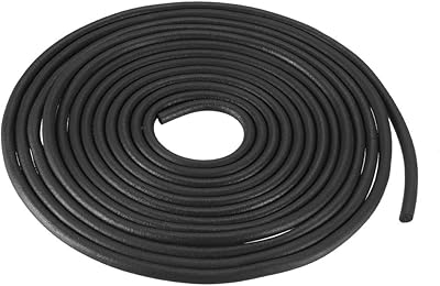 uxcell Foam Rubber Seal Weather Strip 3mm Diameter 3 Meters Long Black