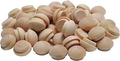 General Tools 12-Inch Button Plugs #312012, FSC Ethically Sourced Hardwood, 50 Count Pack of 1